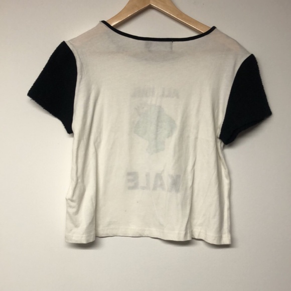 MINK PINK Hail Kale Fluffy Crop Top - Picture 3 of 5